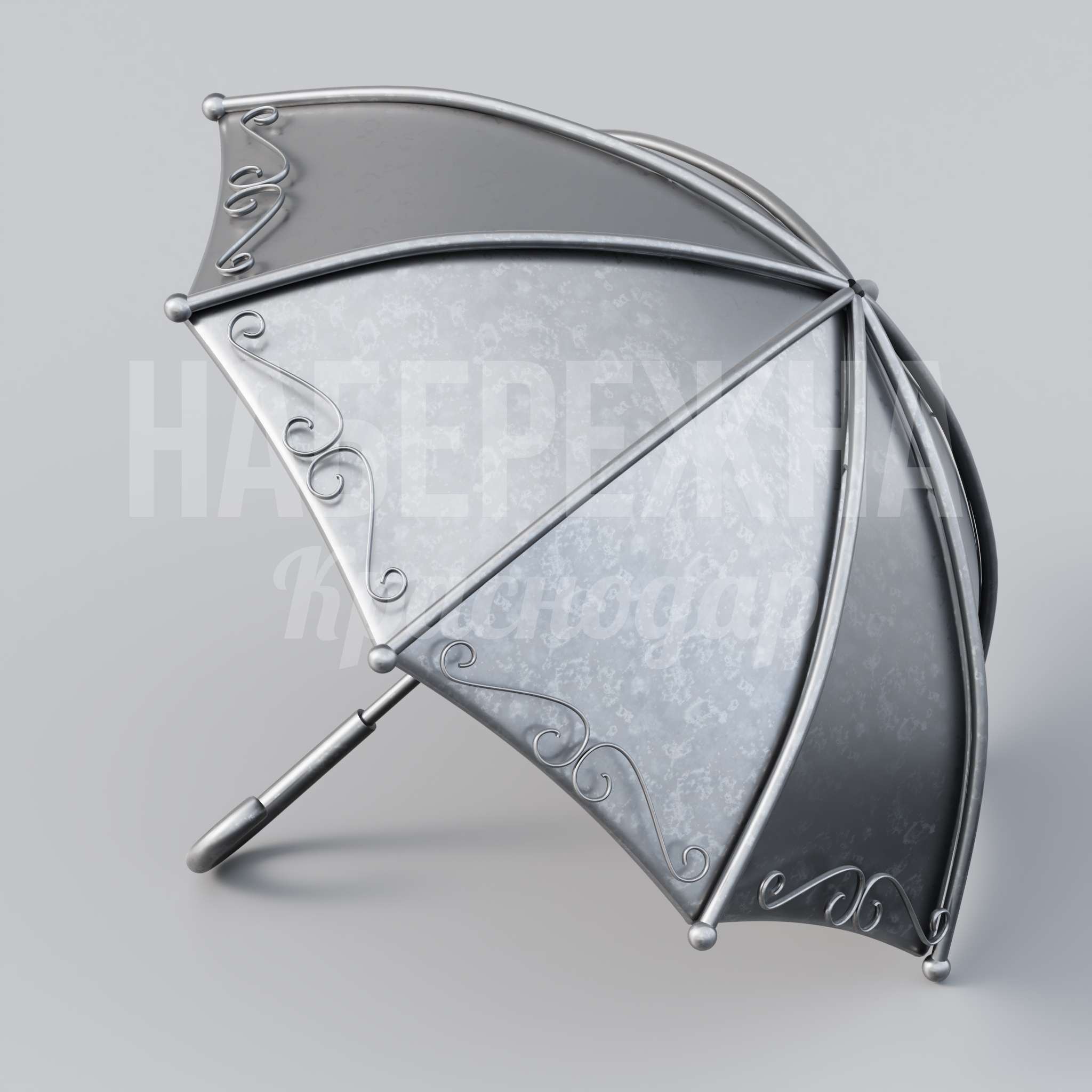 Зонт Åocfi 1870x2450x1780 мм. MET-23.009 Зонт с декоративными коваными элементами и защитным покрытием. Укроет до 4 человек, устойчив к осадкам и ветру.