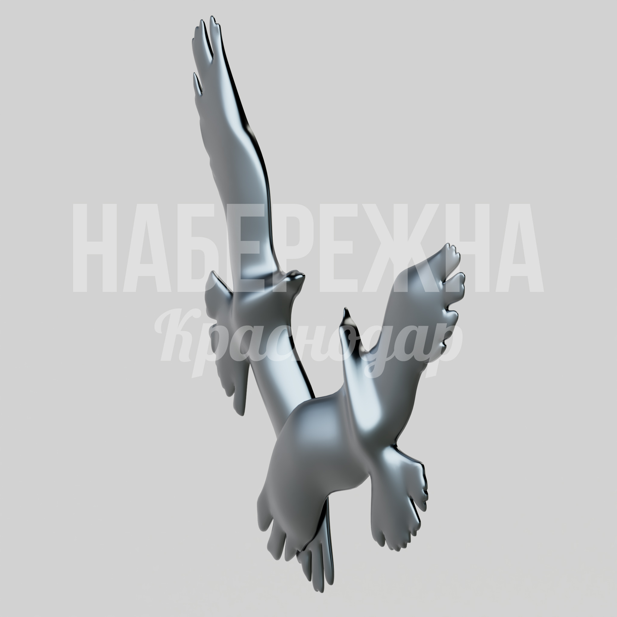 Металлическая фигура птиц Kiuryuu — купить, MTF-22.005 | Набережна Металлическая фигура птиц Kiuryuu - заказать, Птицы, Металл