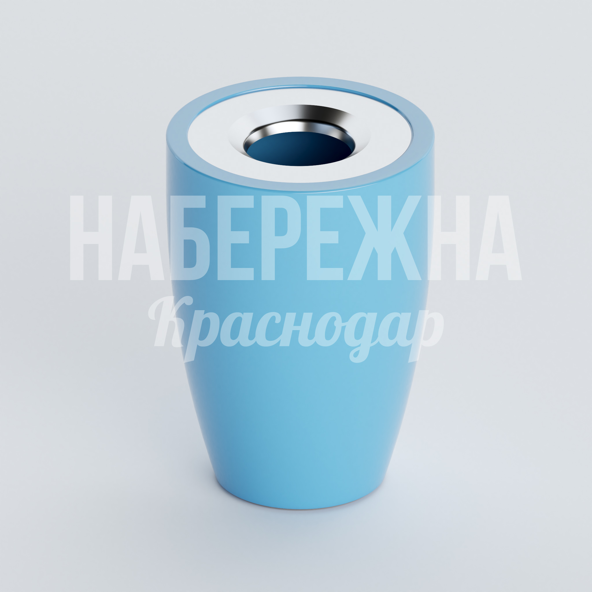 Урна Ris 750x750x950 мм. NUR-20.006 Урна с внутренним металлическим баком, окрашивается в любой цвет RAL, устойчива к коррозии и механическим повреждениям.