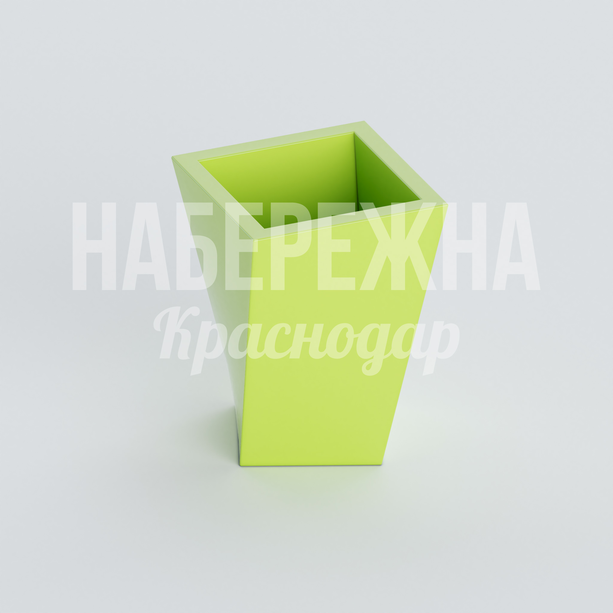 Вазон Ivåhöpte 570x570x690 мм. NUR-20.007 Вазон из стеклопластика для озеленения городских пространств. Выдерживает перепады температур и УФ-излучение.