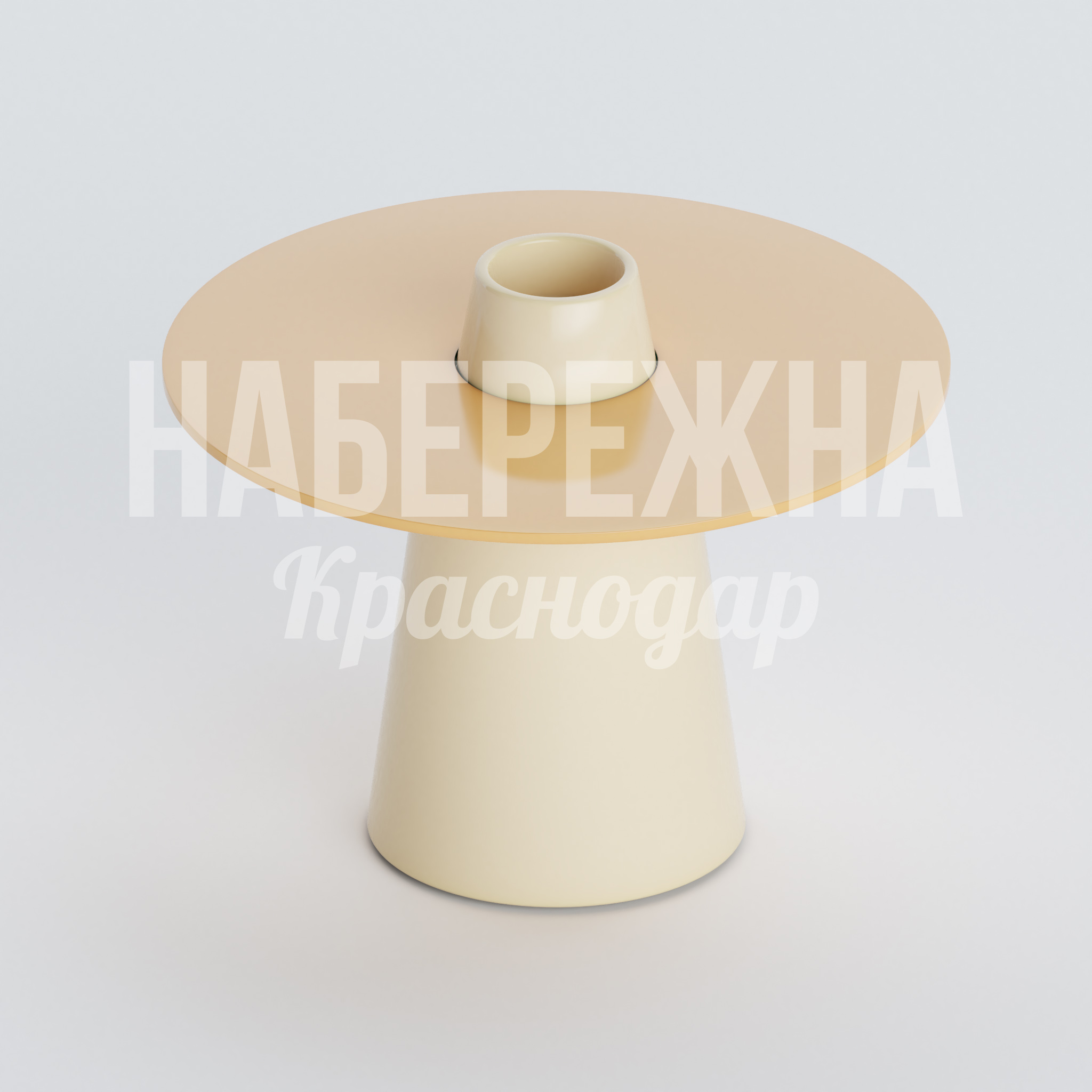 Стол Såabi 700x700x500 мм. OST-20.009 Стол с широкой столешницей и устойчивым основанием. Не боится влаги и перепадов температур для круглогодичного использования.