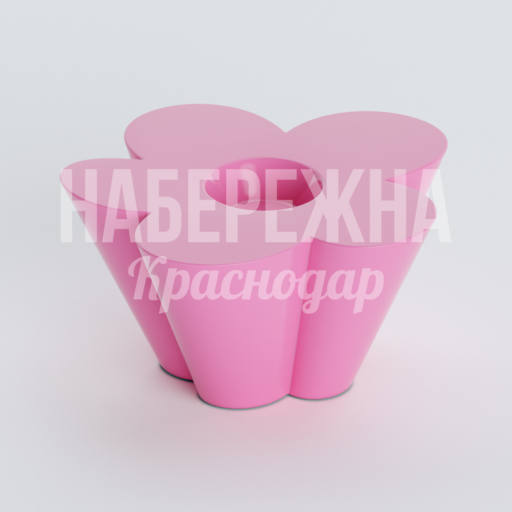 Сиденье Tådkepha 900x940x440 мм. OST-20.012 Стул в форме цветка из композитного материала. Устойчив к осадкам и температурам. Для детских площадок и парков.