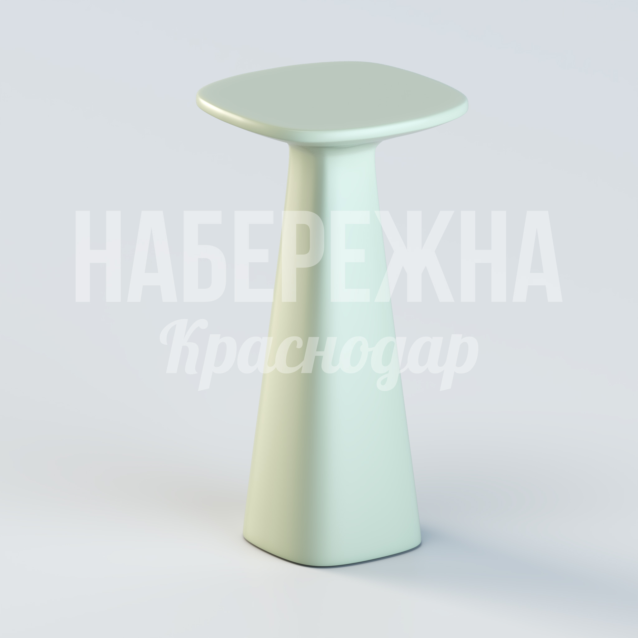 Барный стул Öthof 600x600x1100 мм. OST-20.019 Барный стул из композитного материала с плавными формами. Устойчив к влаге и перепадам температур для круглогодичного использования.