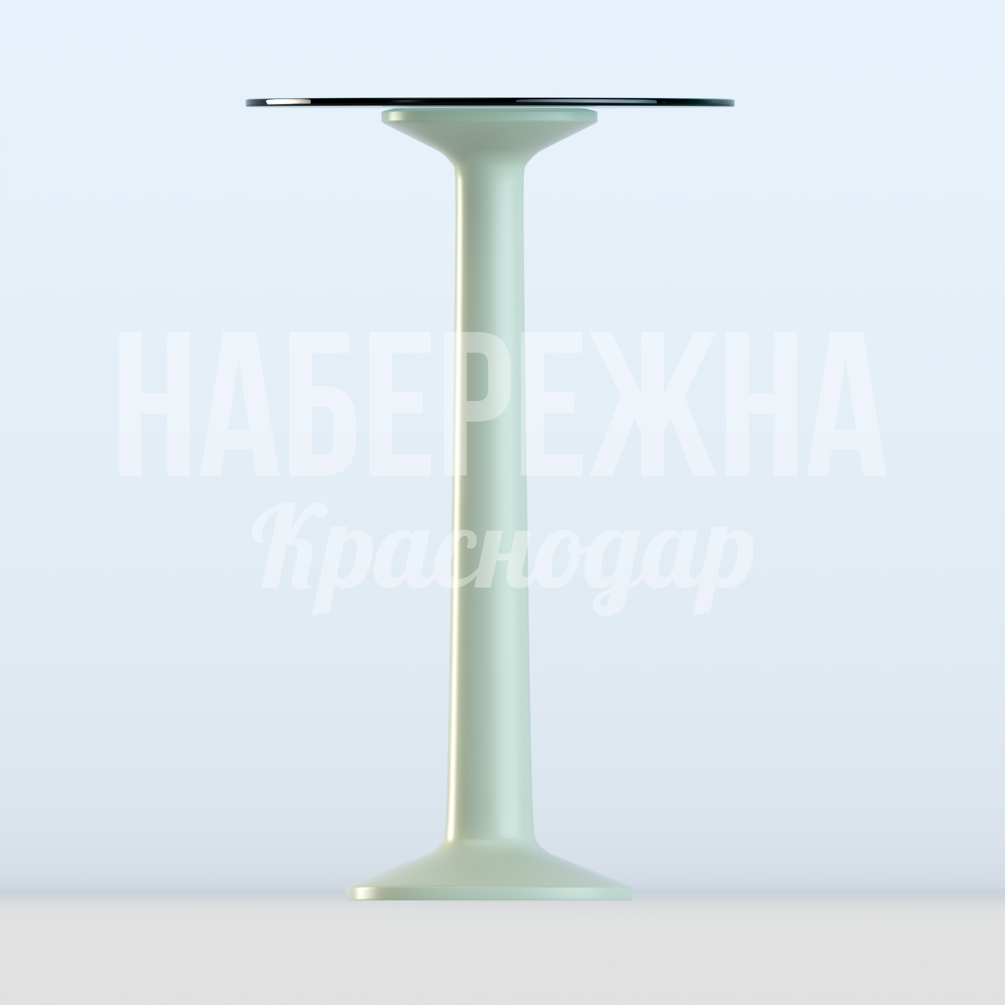Стол Vecså - купить, 600x600x970 мм, Стеклопластик