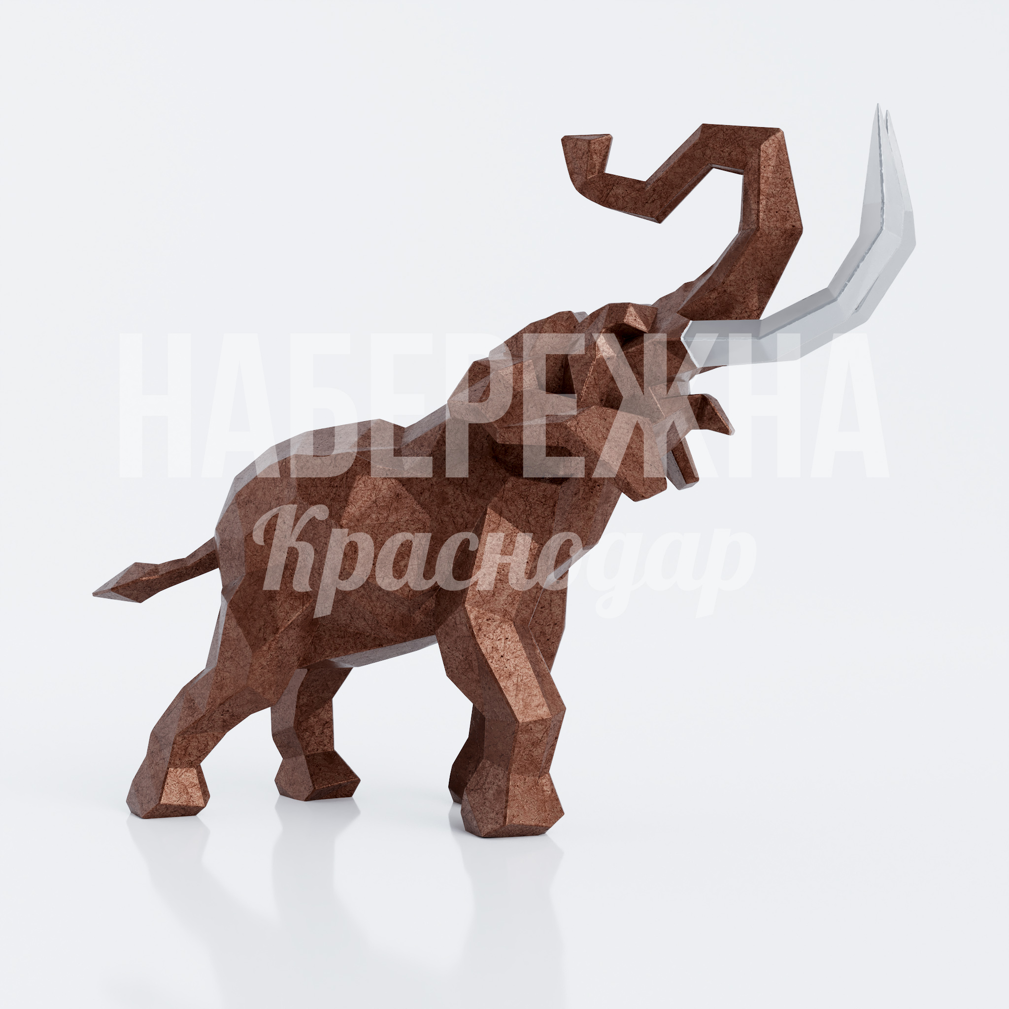 Слон Pocbo из кортеновской стали Слон Pocbo из кортеновской стали