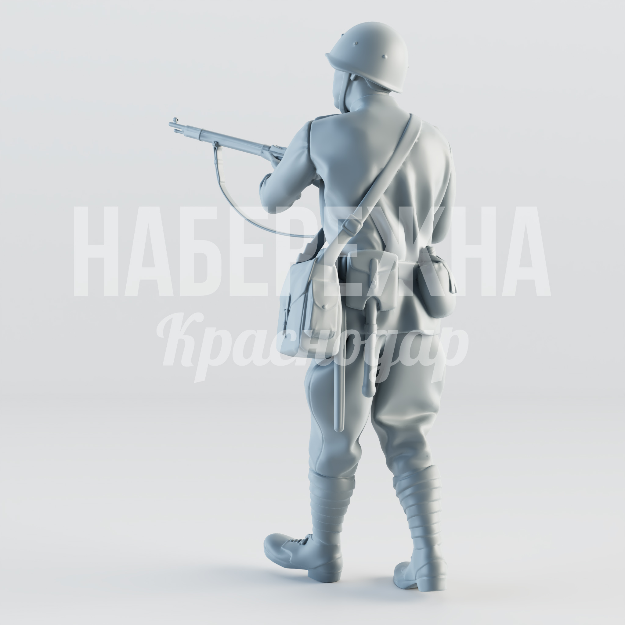 Солдат "Захаров" — купить, STF-22.048 | Набережна Солдат "Захаров" - заказать, Люди, Стеклопластик
