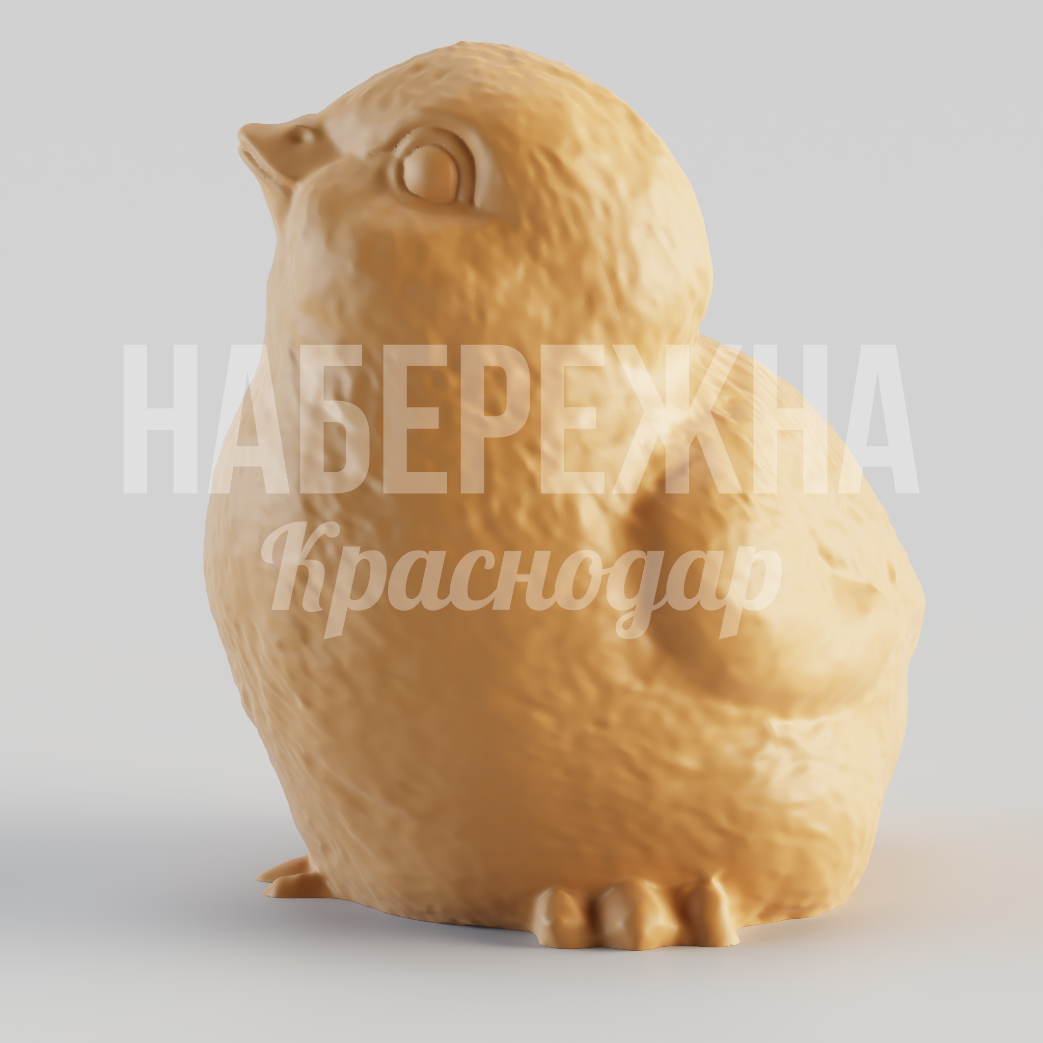 Цыпленок Lenrespu — купить, STF-24.010-2 | Набережна Цыпленок Lenrespu - купить, 950x780x1000 мм, Стеклопластик