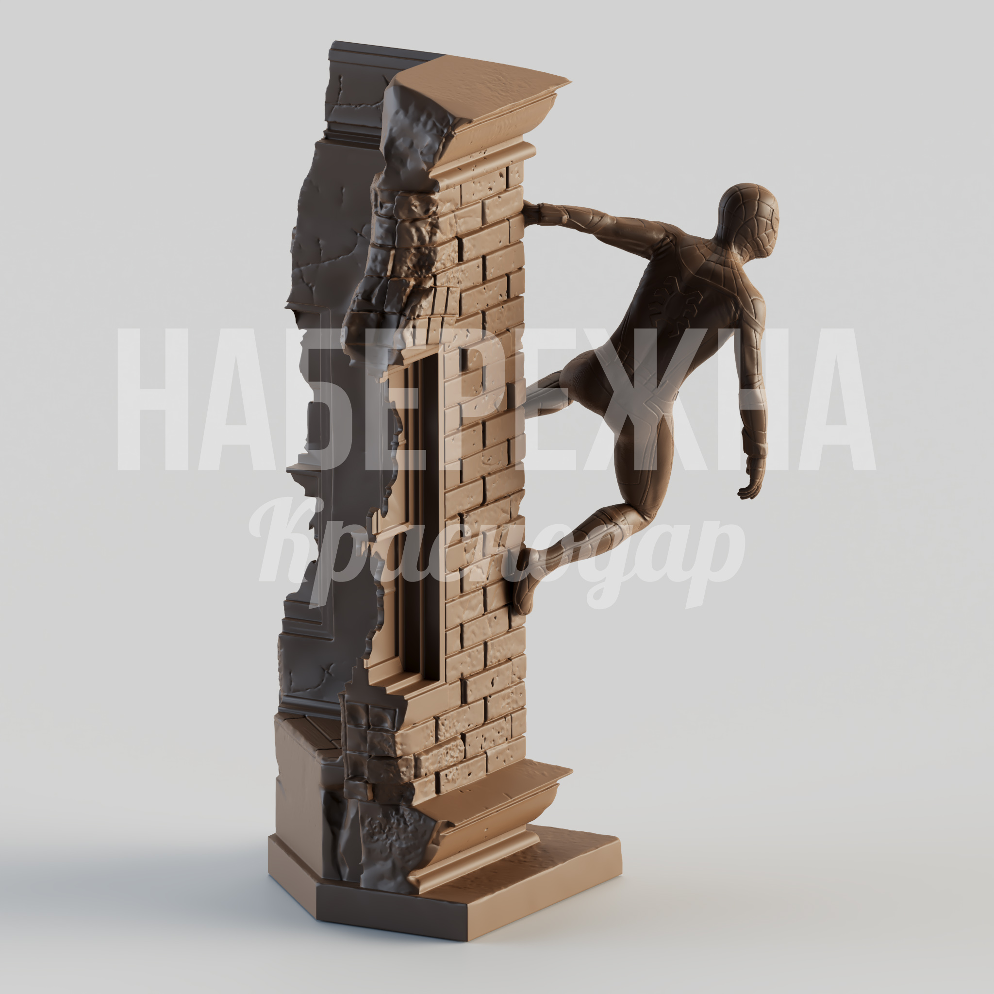 Человек паук на стене - заказать, Персонажи, Бетон