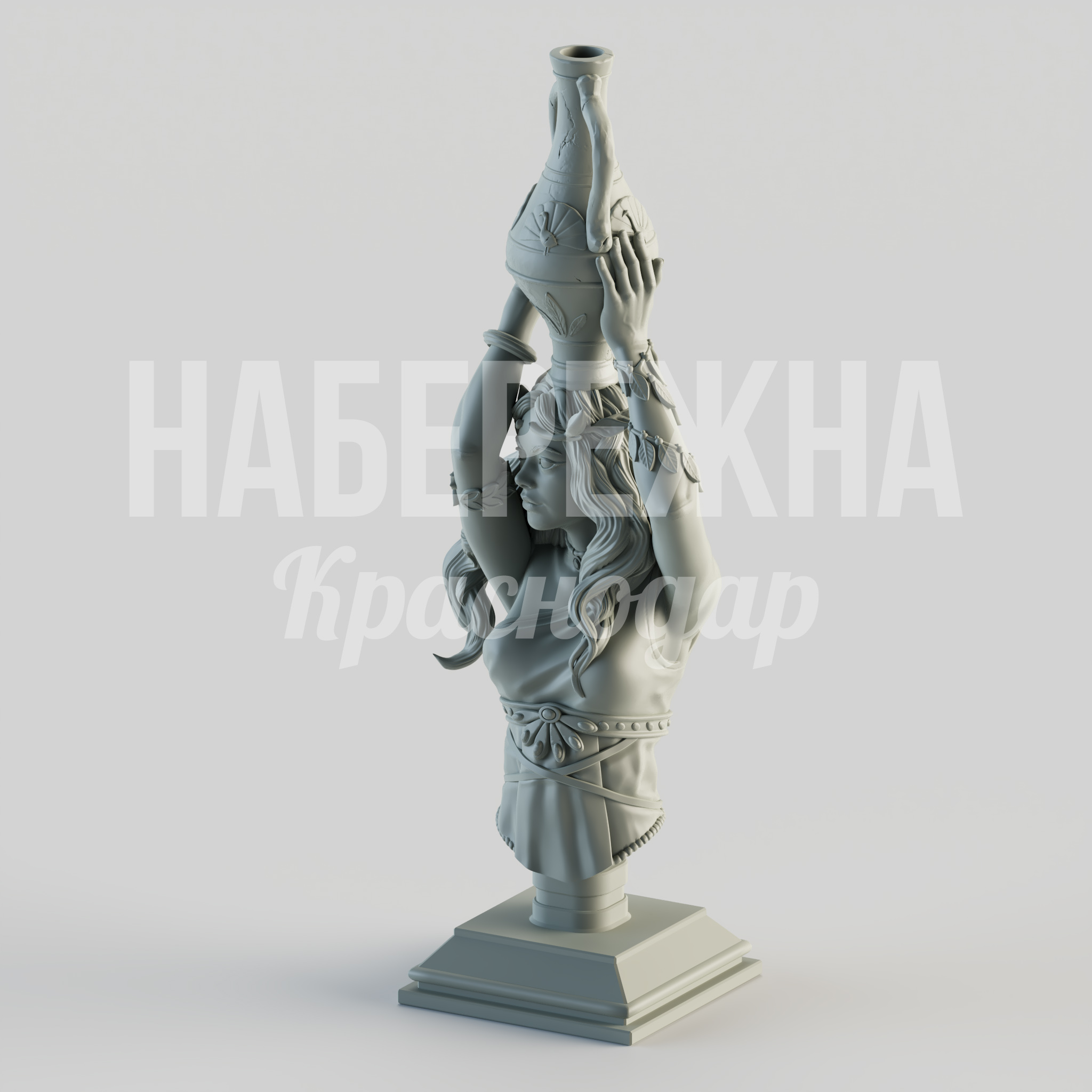 Бюст Геры — купить, STF-24.044 | Набережна Бюст Геры - купить, 900x900x1800 мм, МПК