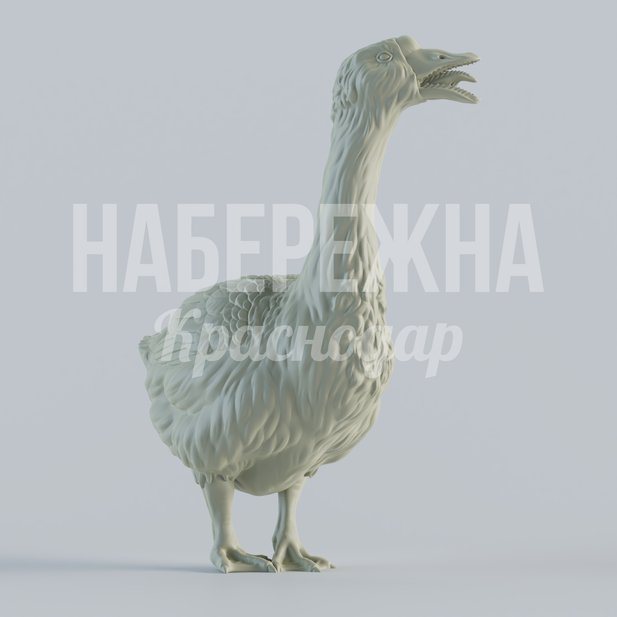 Гусь Huynek — купить, STF-24.075-1 | Набережна Гусь Huynek 350x666x900 мм. STF-24.075-1 Декоративная фигура гуся с детализированным оперением для парков и общественных пространств, стойкая к осадкам.