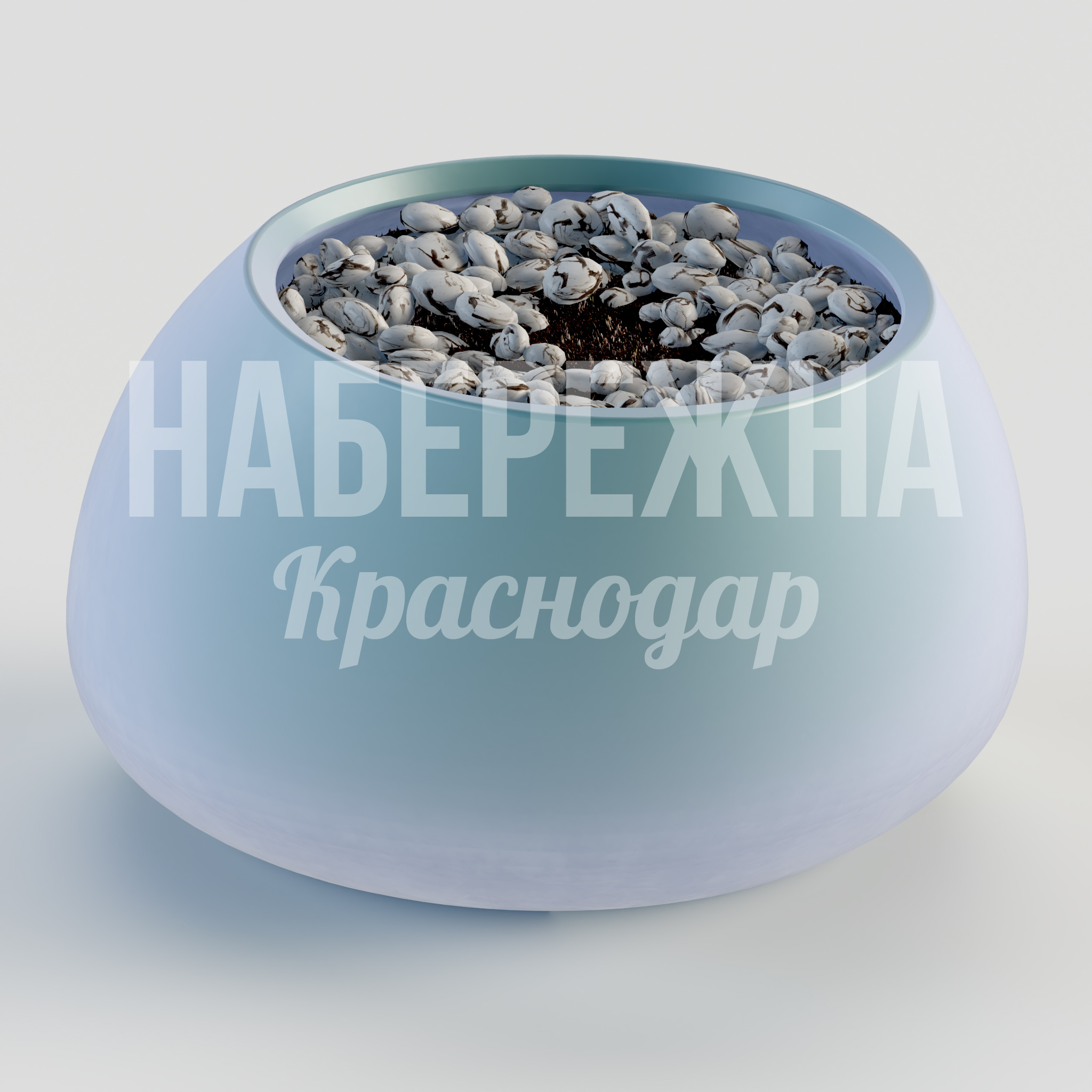 Вазон Rippau - заказать, Вазоны и цветочницы, Стеклопластик