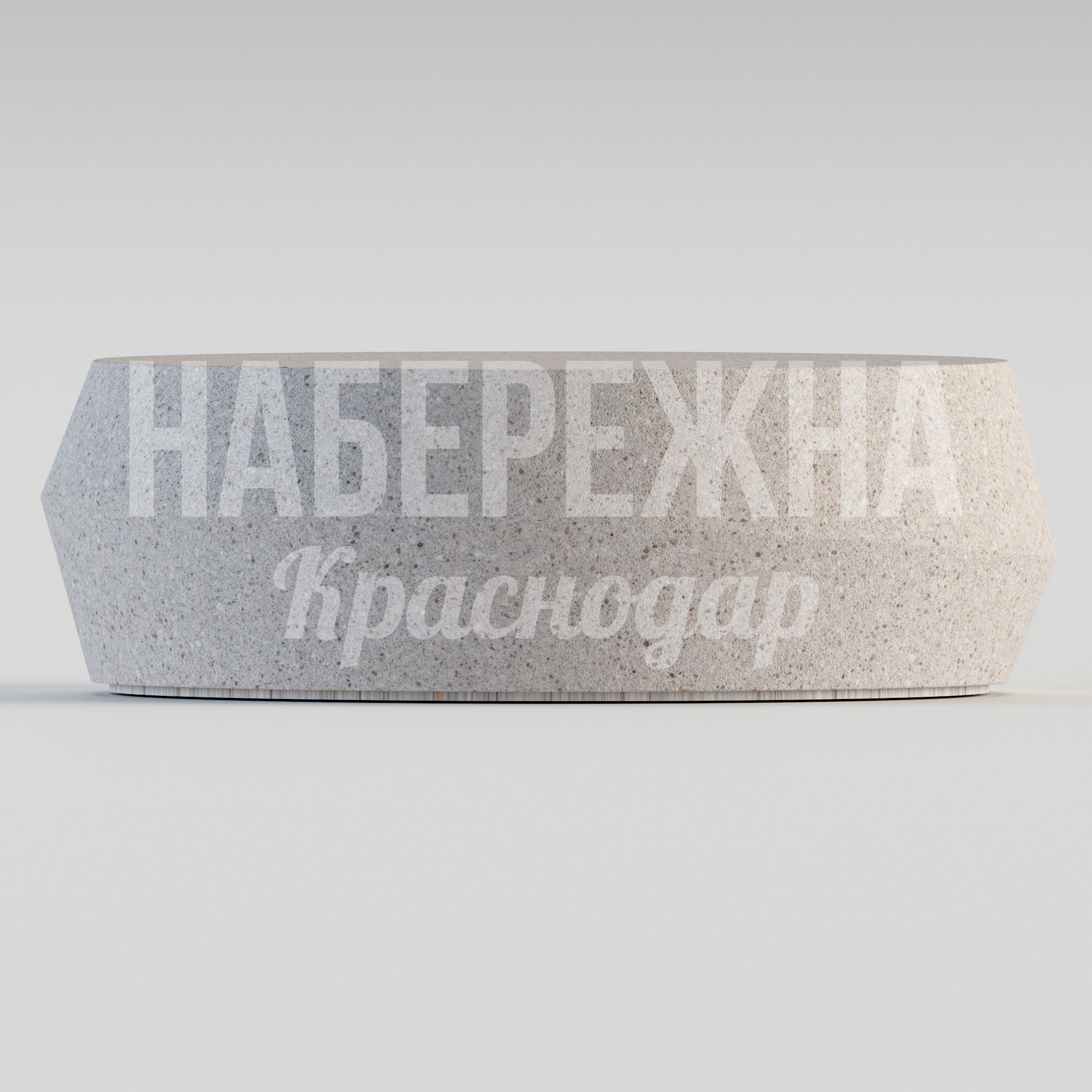 Бетонная лавочка Dusmim - купить, 600x600x200 мм, Бетон