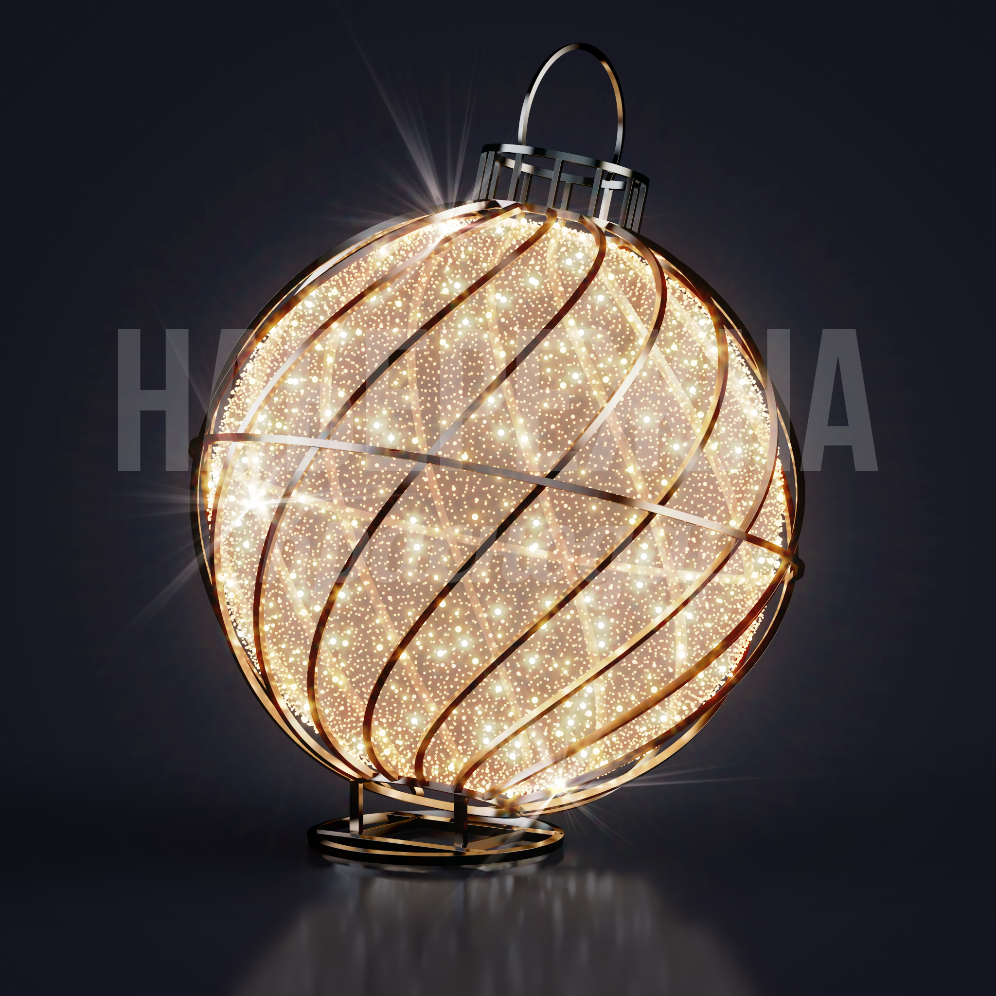 Елочная игрушка Harkum — купить, SVF-23.067 | Набережна Елочная игрушка Harkum 2600x2470x2340 мм. SVF-23.067 Елочная игрушка со светодиодной подсветкой и металлическим каркасом для праздничного оформления городских пространств.