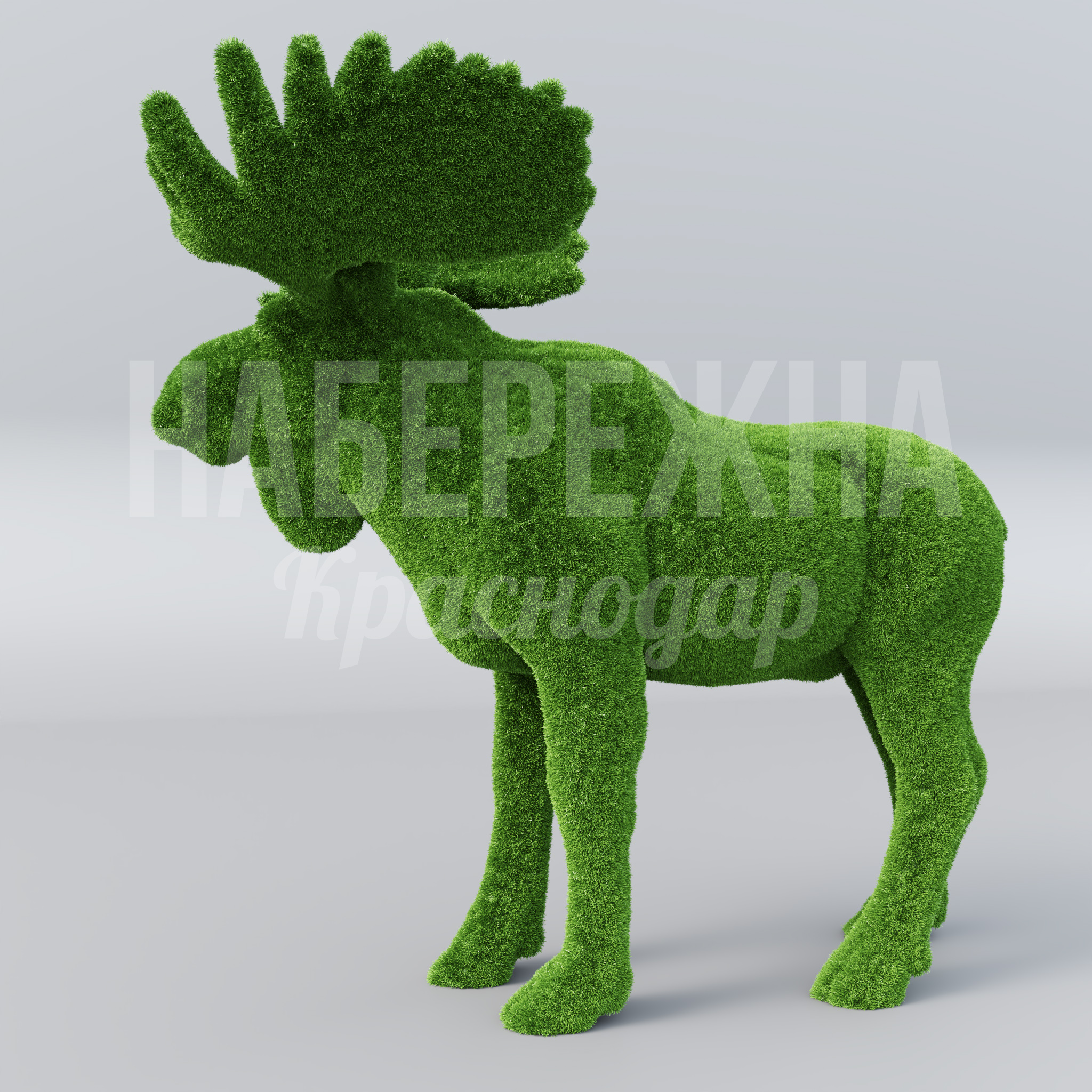 Лось Öeshu — купить, TOP-20.002 | Набережна Лось Öeshu - купить, 1300x2400x2350 мм, Искусственная трава