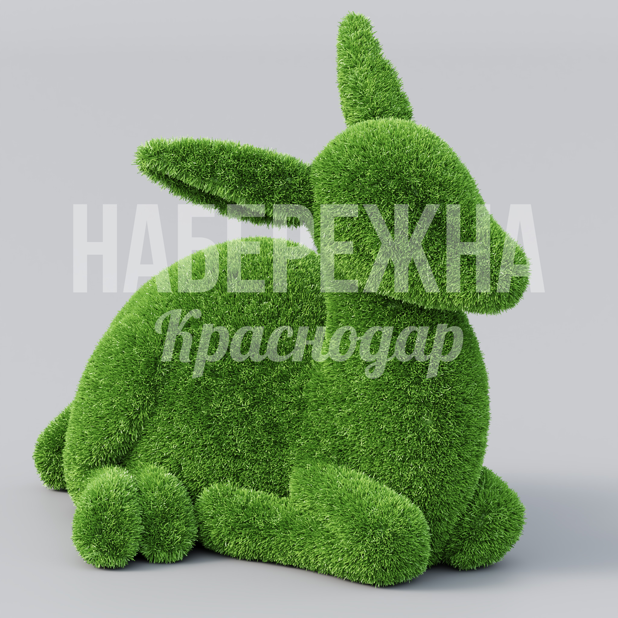 Олененок Åufyu 800x1400x1000 мм. TOP-22.029 Топиарная фигура оленёнка для озеленения детских площадок, парков и торговых центров. Не требует ухода.