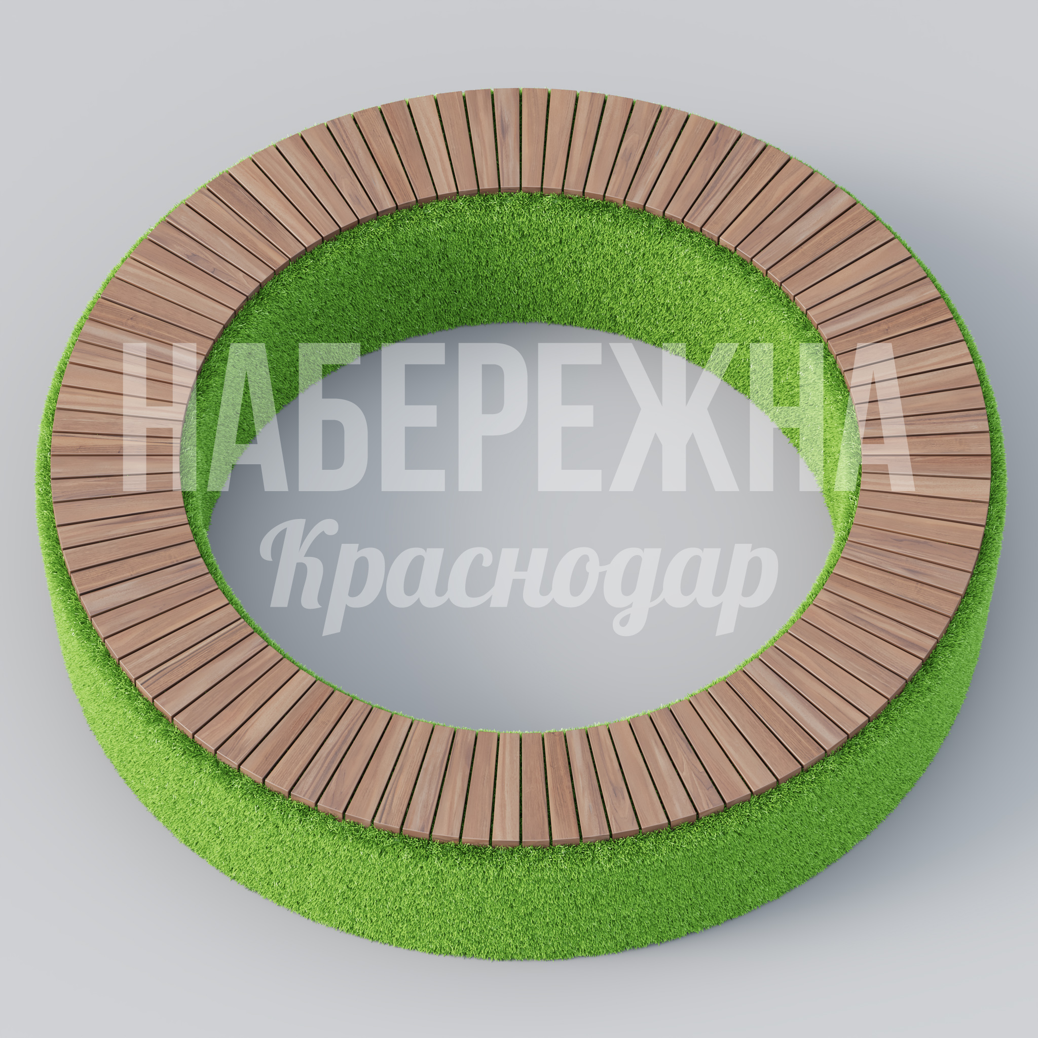 Скамья Agsupse - заказать, Мебель, Дерево, Искусственная трава