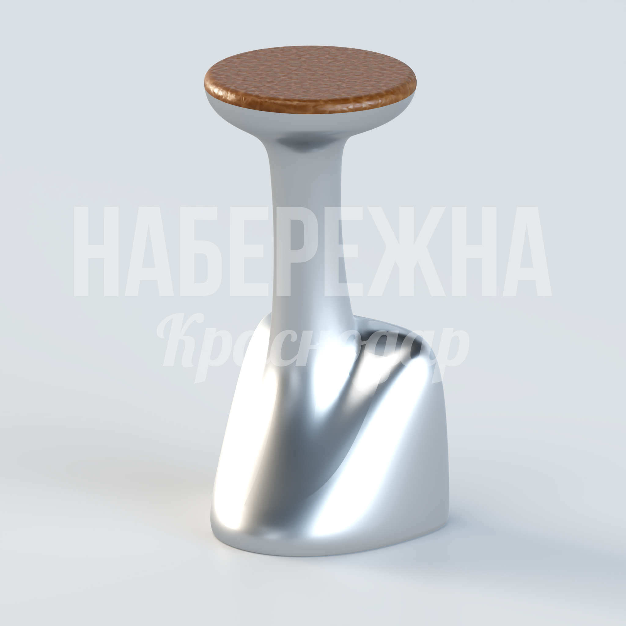 Барный стул Nit 400x400x750 мм. UST-20.022-2 Барный стул с фактурным сиденьем и обтекаемой конструкцией. Устойчив к влаге и перепадам температур для улицы.