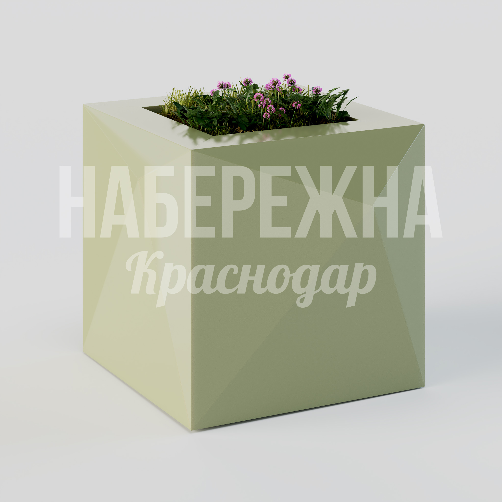 Вазон Heujvushö 400x470x400 мм. ZVA-20.016 Вазон кубической формы с внутренней посадочной ёмкостью. Устойчив к перепадам температур и осадкам.