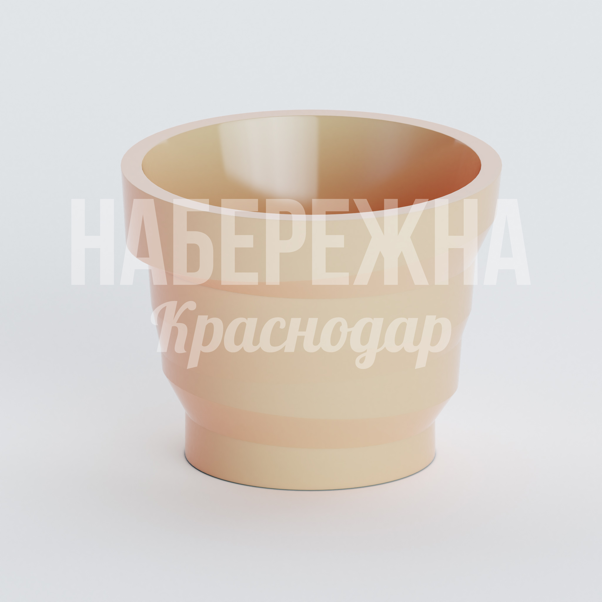 Вазон Nukgum 1350x1350x1000 мм. ZVA-20.033 Вазон из композитного материала для озеленения общественных пространств, устойчив к УФ и перепадам температур.