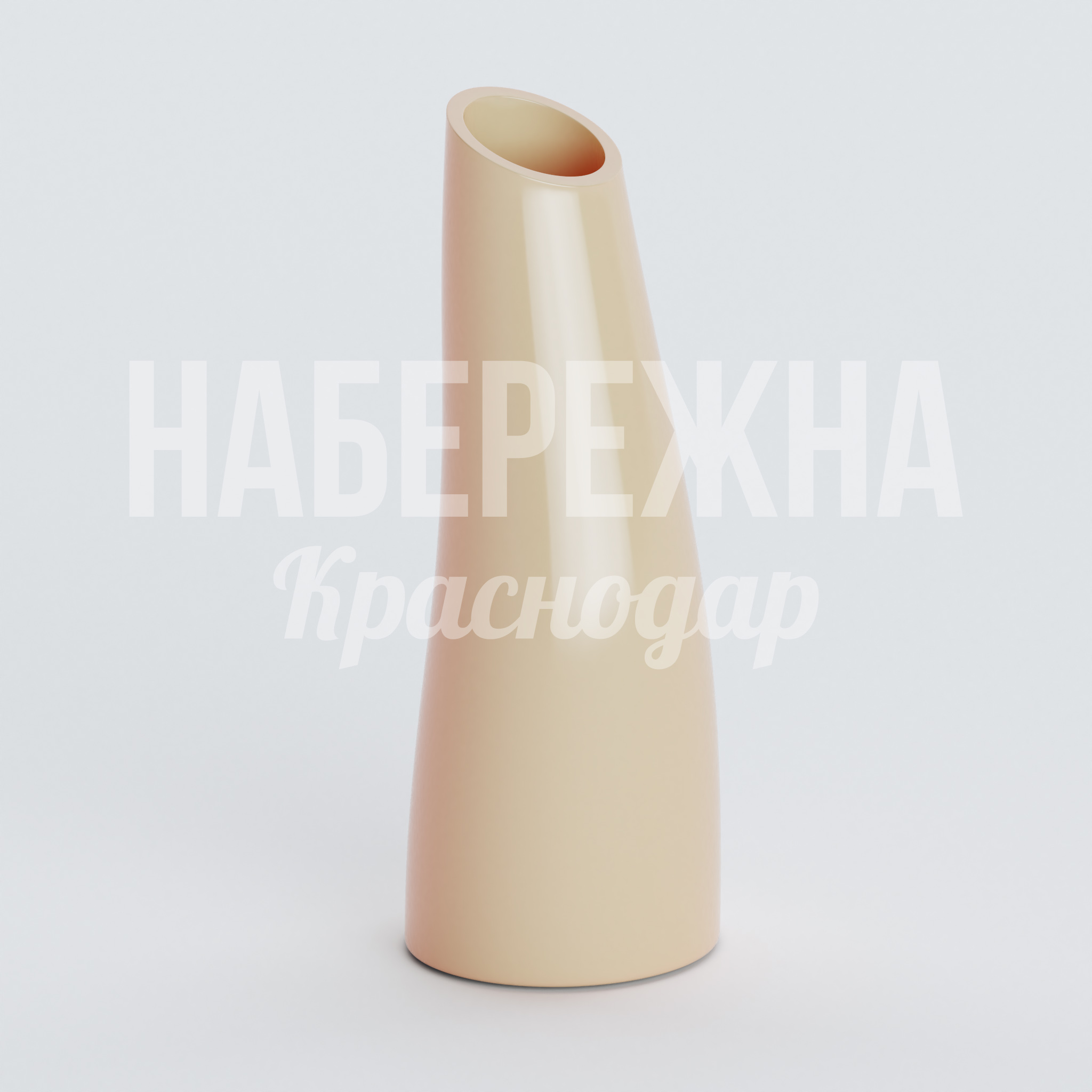 Вазон Dåogpan 370x350x950 мм. ZVA-20.067 Вазон с наклонным горлом для одиночных посадок. Цельная конструкция устойчива к осадкам и перепадам температур.