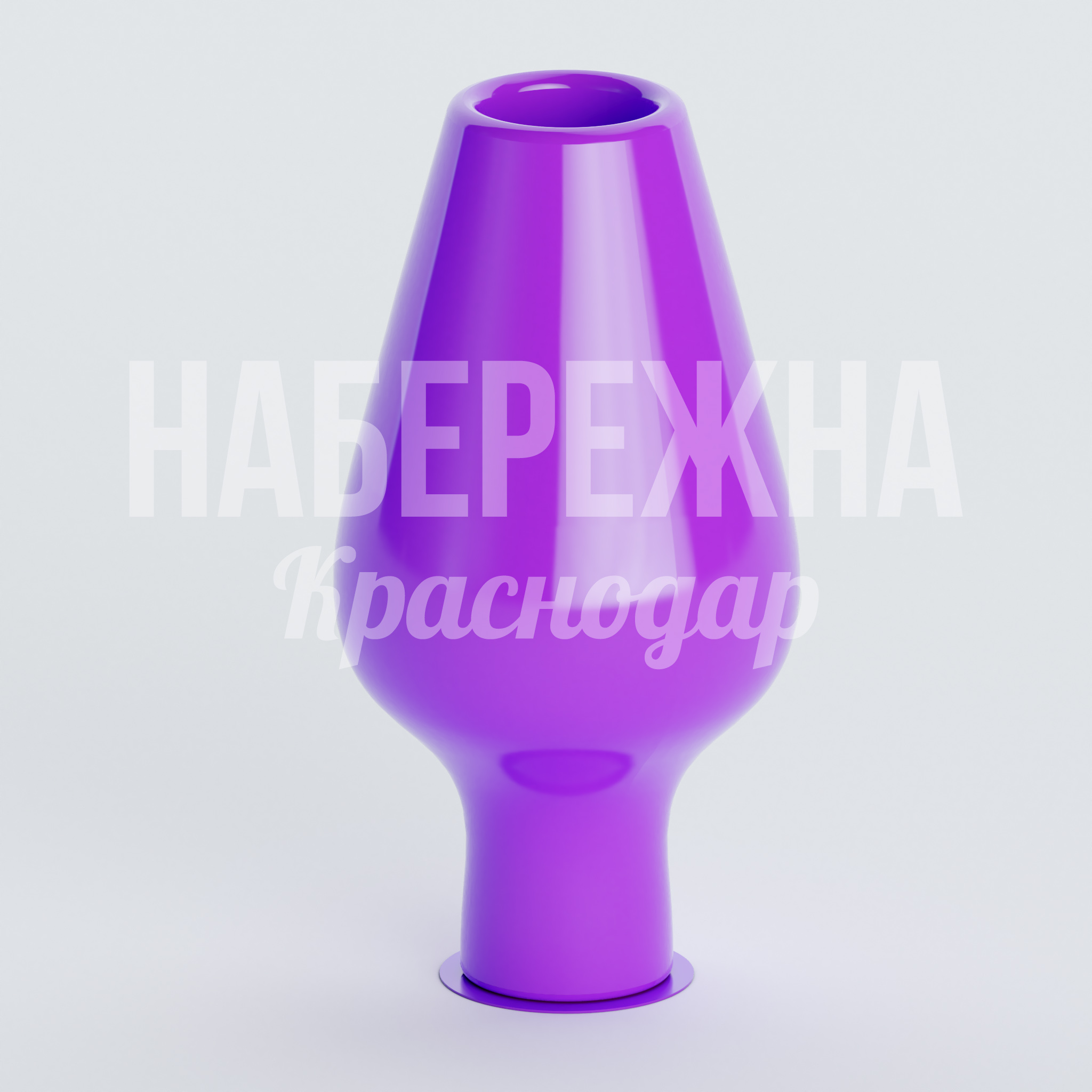 Вазон Iyufpå - купить, 950x950x1750 мм, Стеклопластик