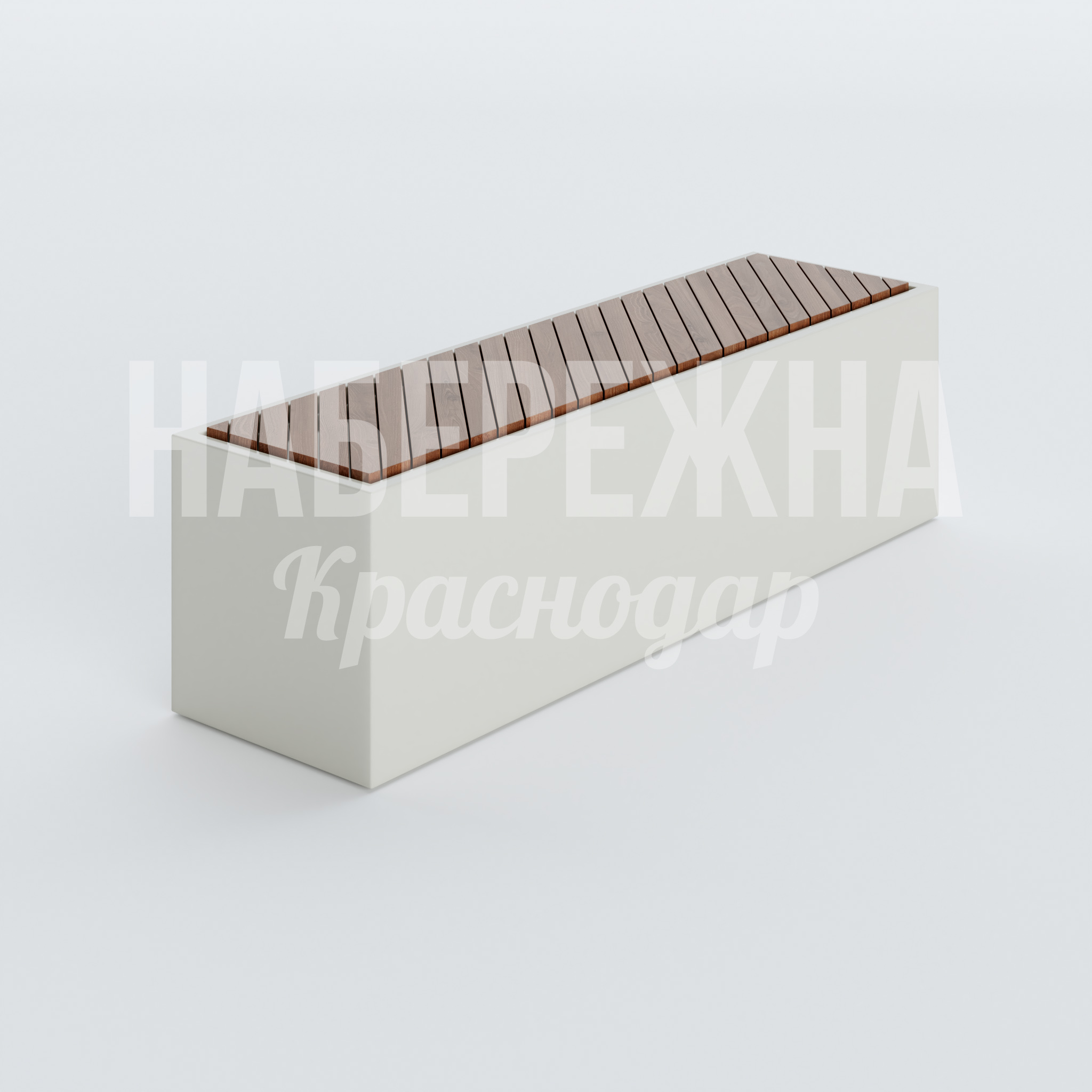 Лавочка Hilpa 700x2500x715 мм. ZVA2-22.190-5 Лавочка с бетонным основанием и деревянным сиденьем. Устойчива к вандализму. Подходит для парков и скверов.