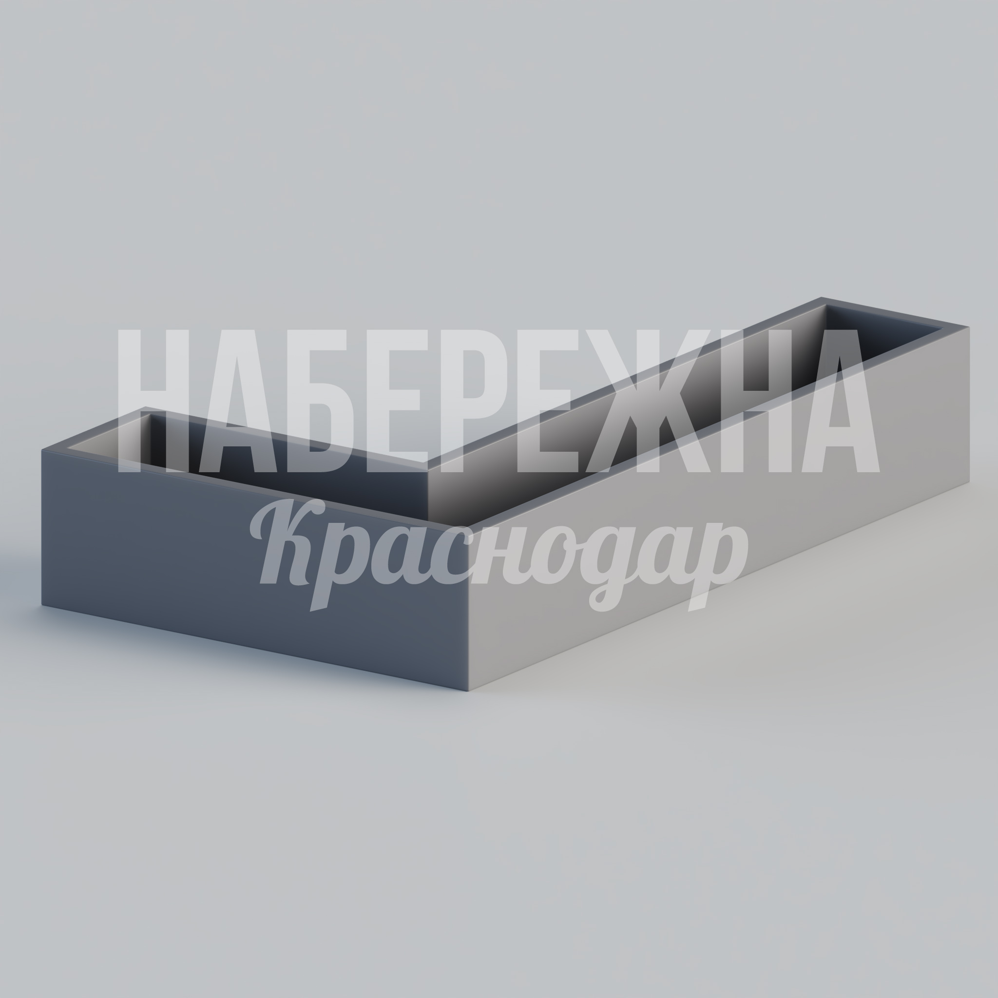 Вазон Fuvta угловой 1600x2700x500 мм. ZVA2-22.191-1 Угловой вазон для зонирования городских пространств. Окрашивается в любой цвет RAL, защита от коррозии.