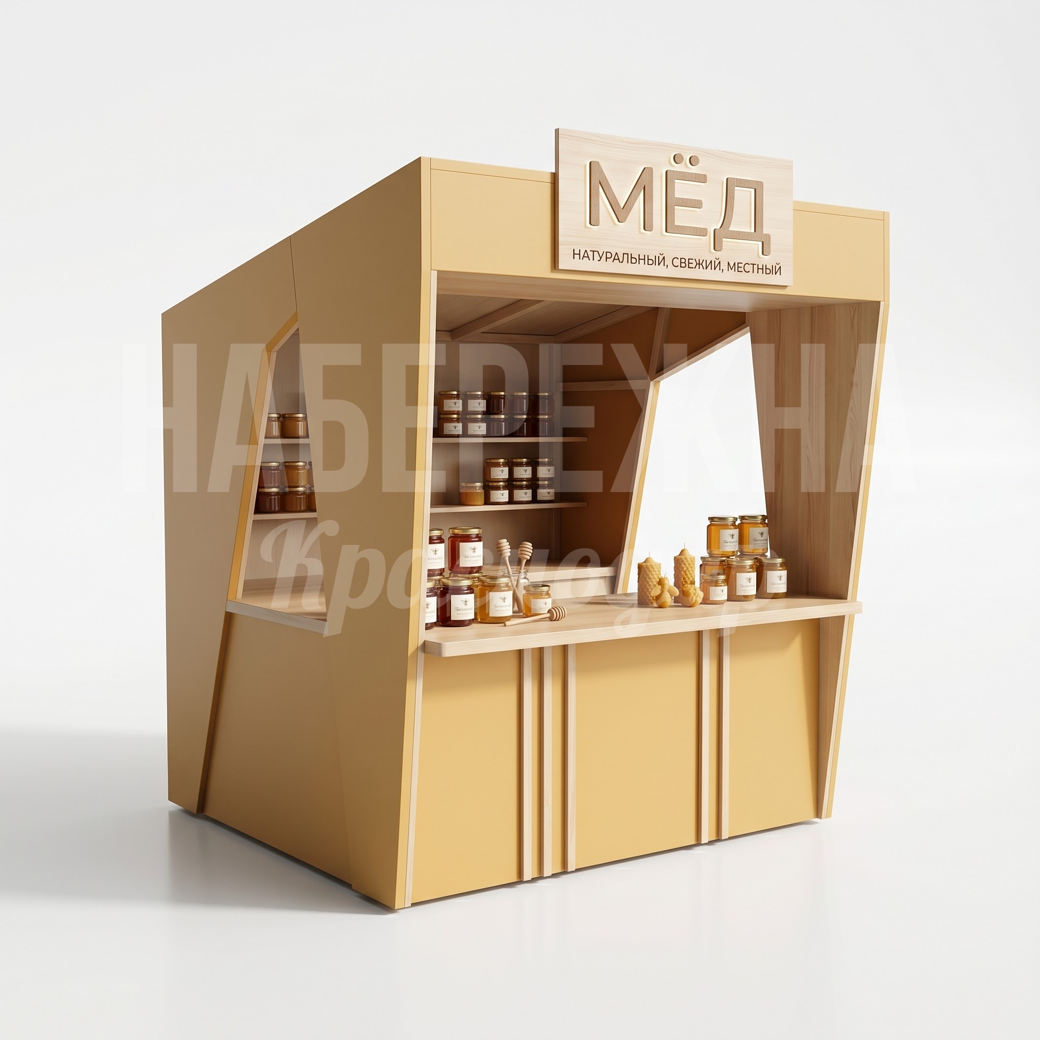Ярмарочный домик для продажи мёда Mekså