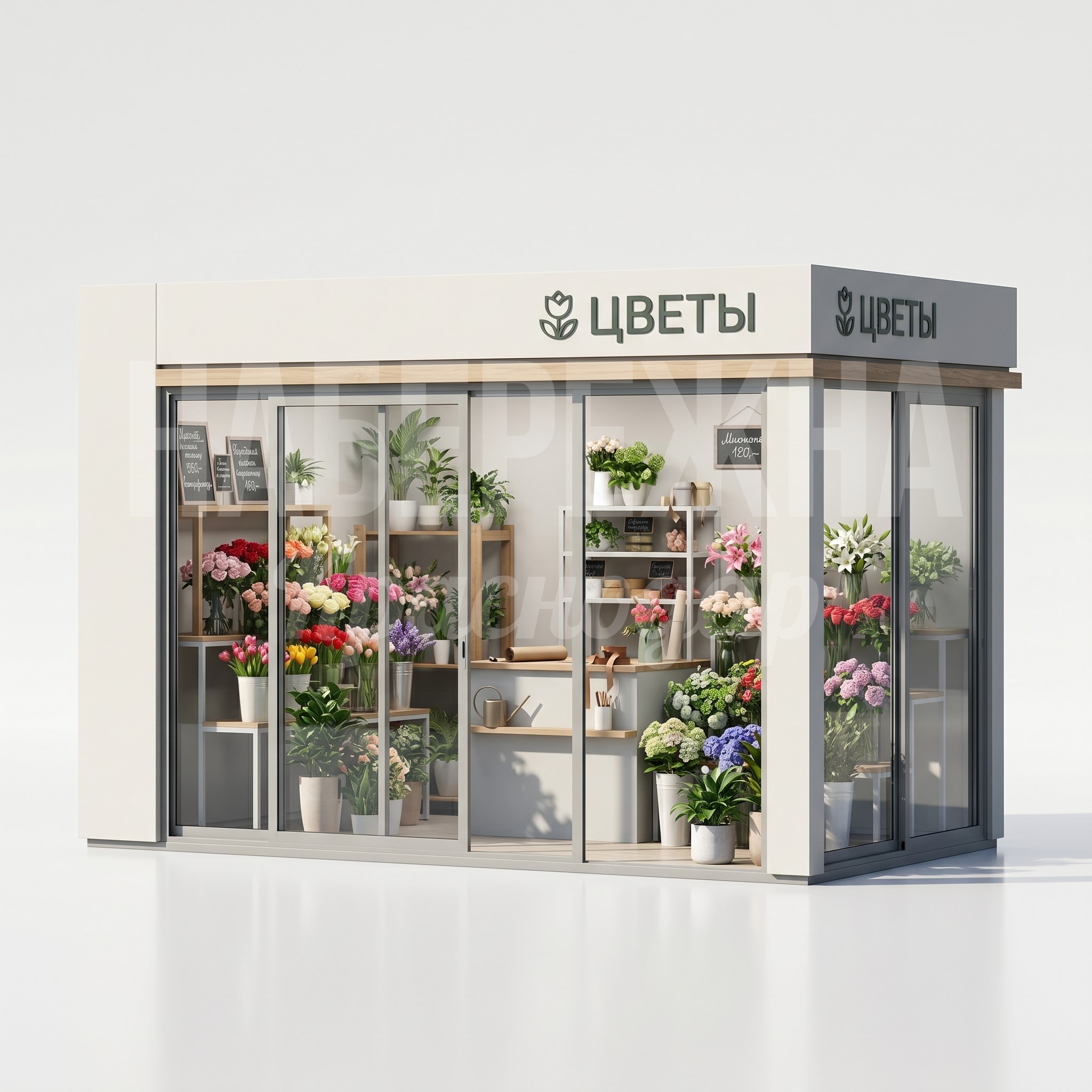 Ярмарочный домик для продажи цветов Gitveb