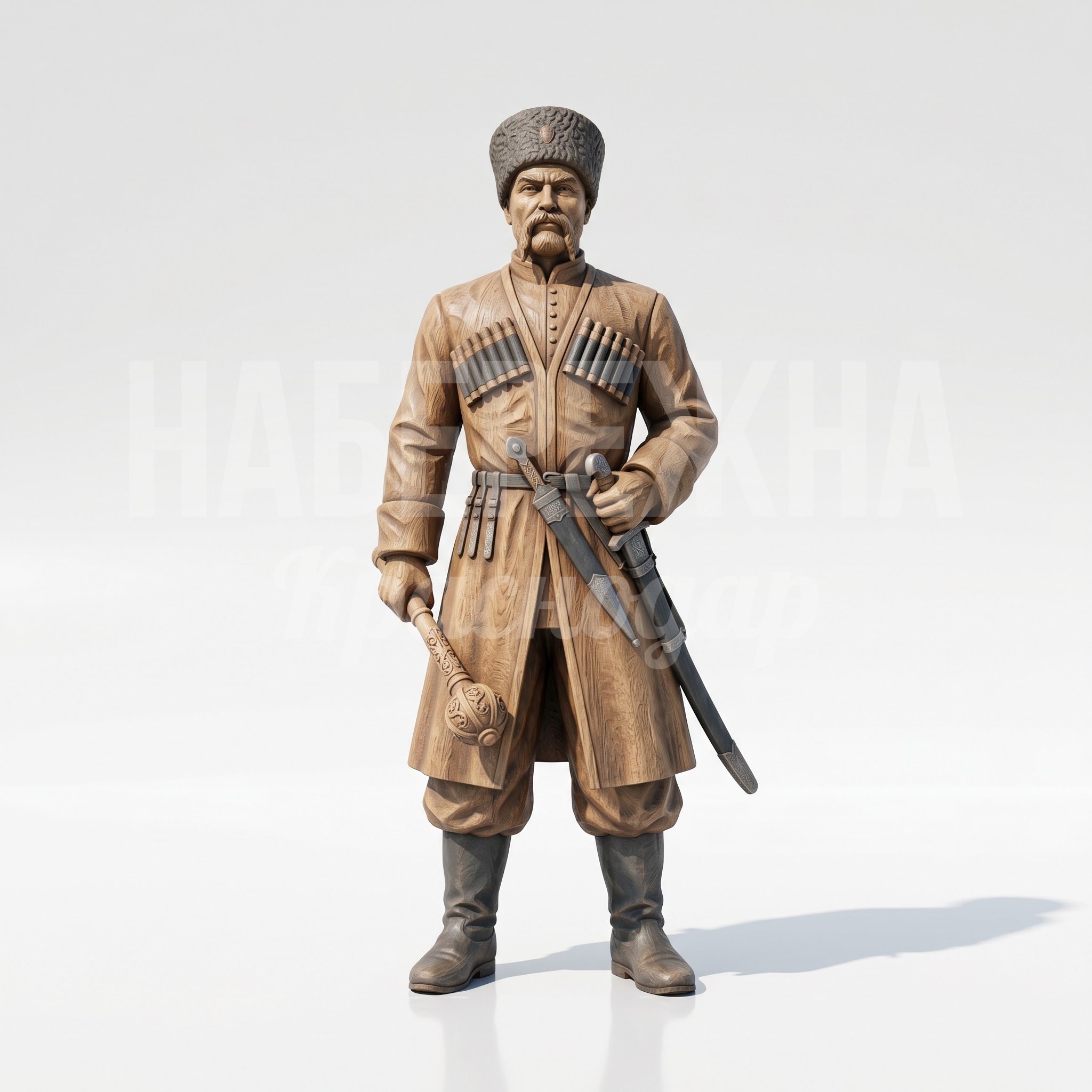 Казак из дерева резной Вакула