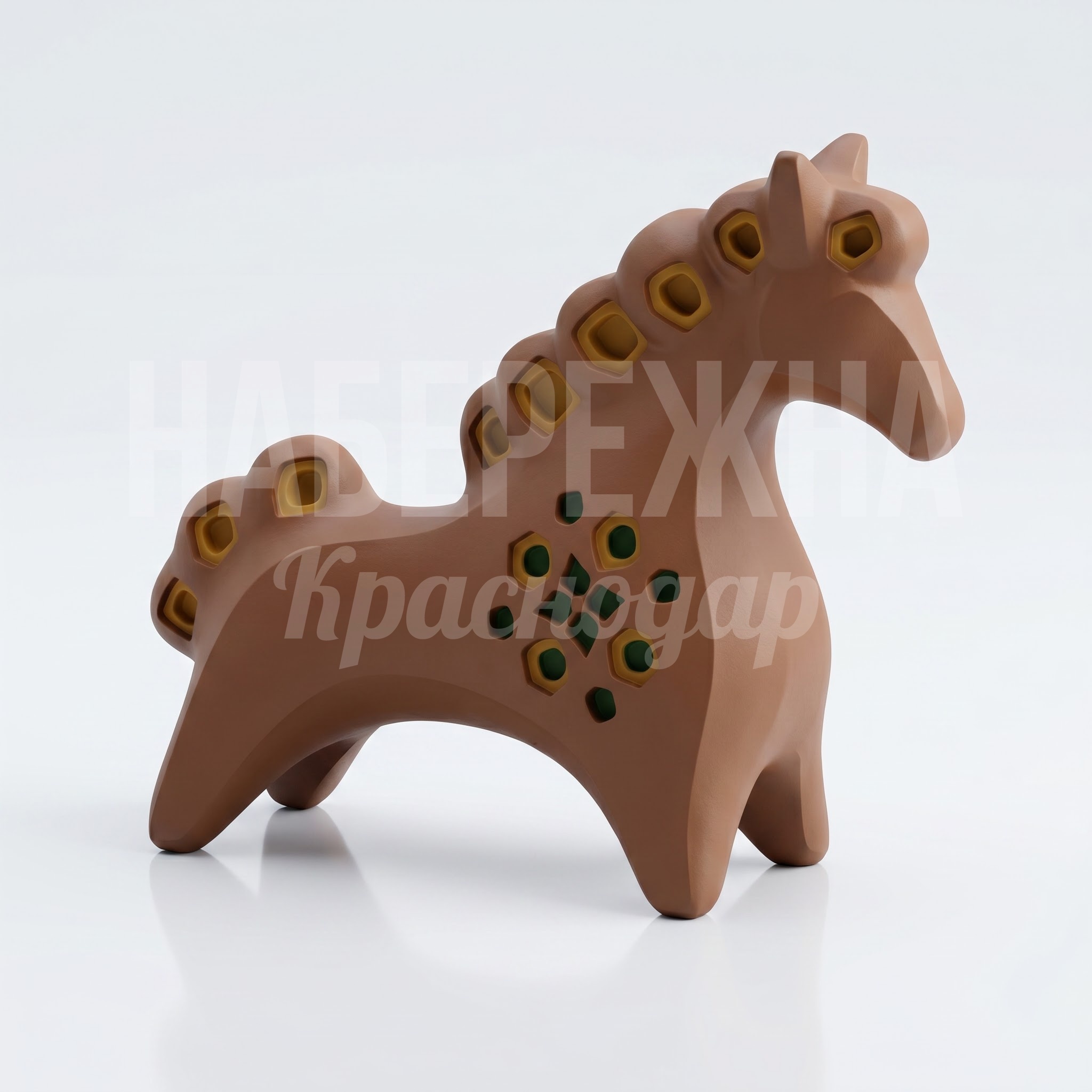 Лошадка в стиле глиняной игрушки