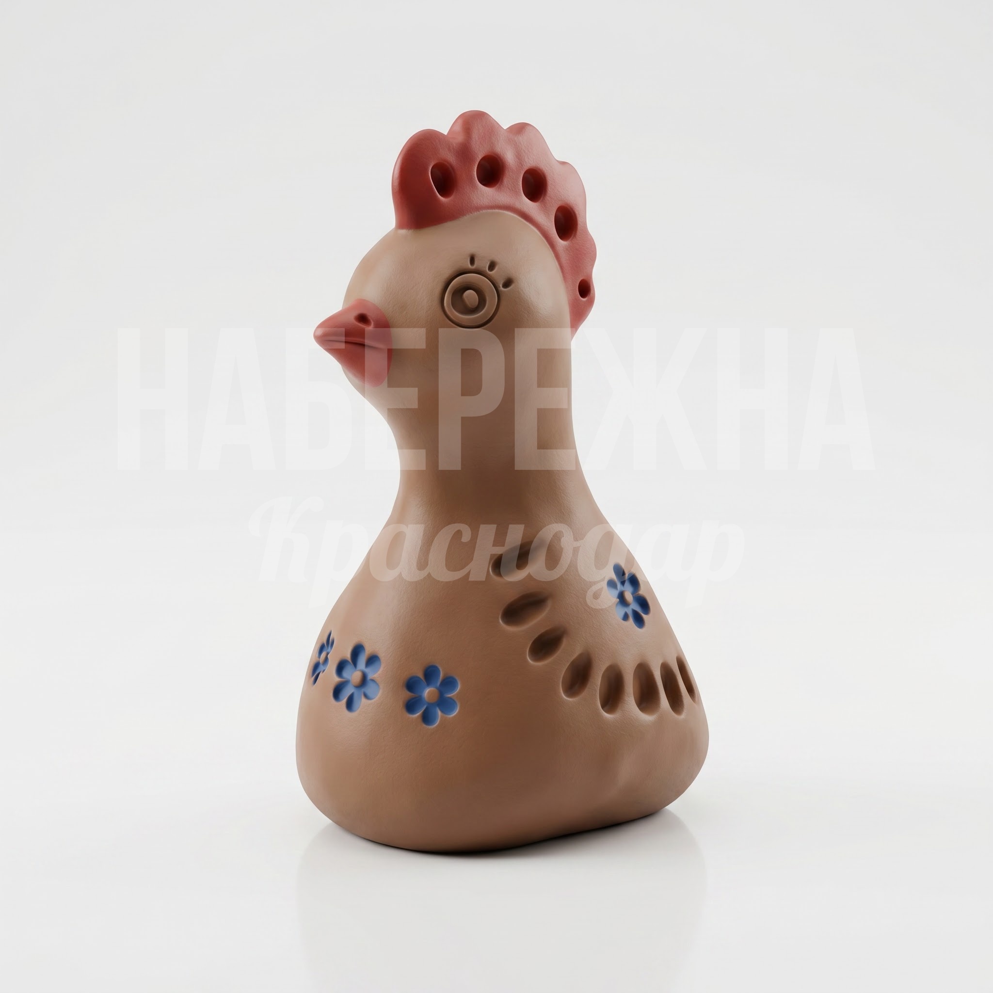 Петушок в стиле глиняной игрушки