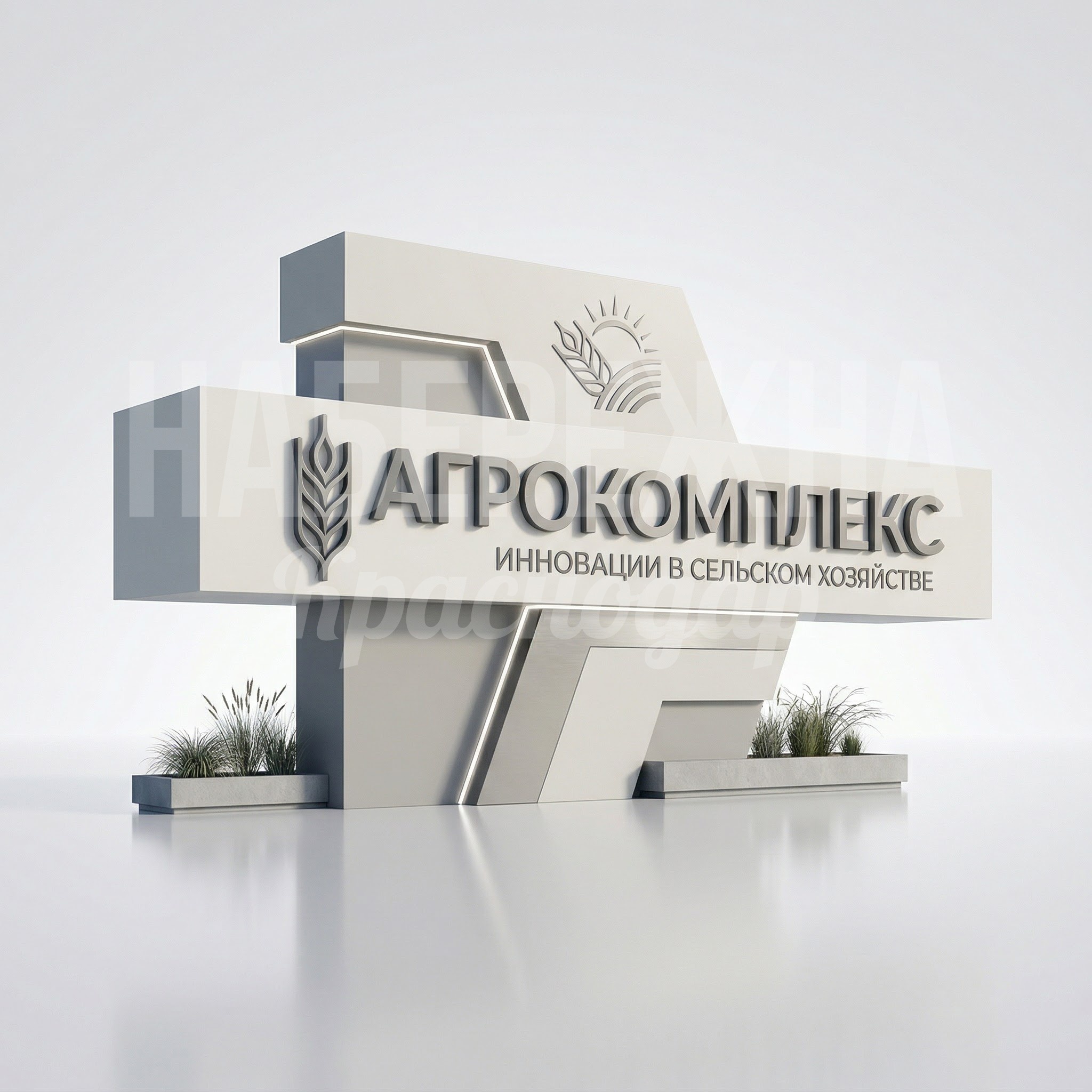 Стела на въезд на территорию предприятия Агрокомплекс Стела на въезд на территорию предприятия Агрокомплекс