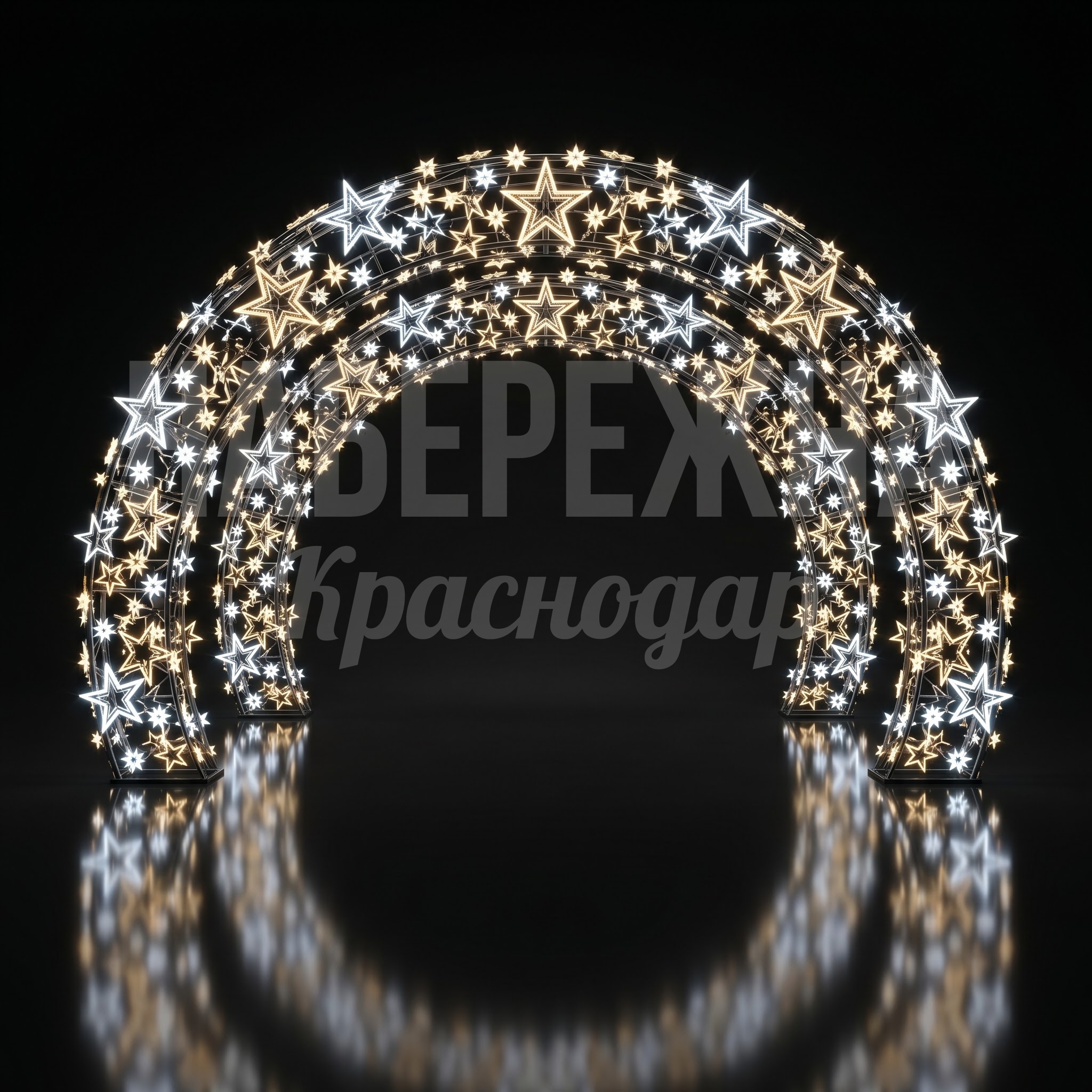 Светодиодная арка из звёзд Neåtbake