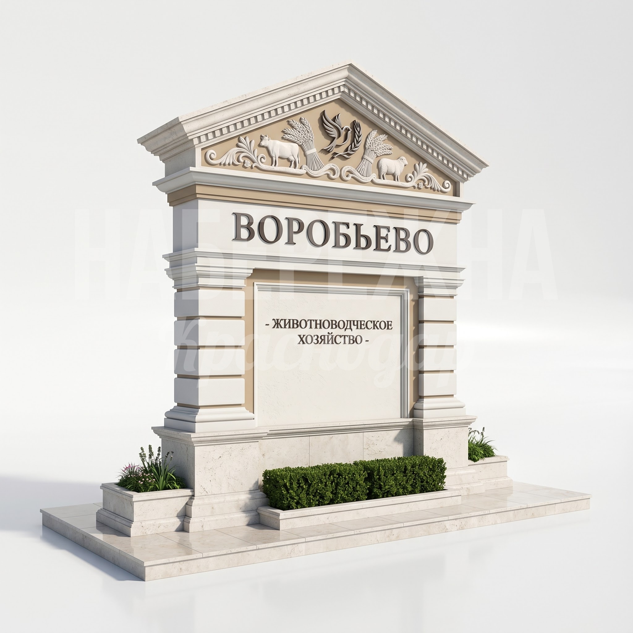 Входная стела животноводческого предприятия Воробьёво Vutrö Входная стела животноводческого предприятия Воробьёво Vutrö